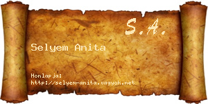 Selyem Anita névjegykártya